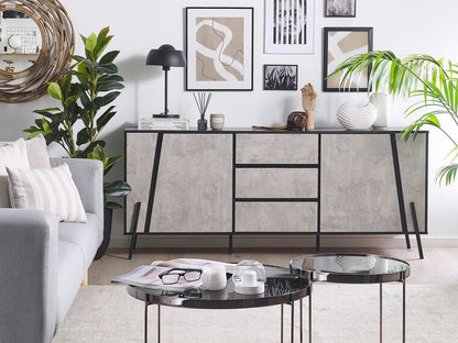 Stolik Kawowy 63 cm do Salonu w Eleganckim Wydaniu: Kolor Srebrny - Szkło Hartowane