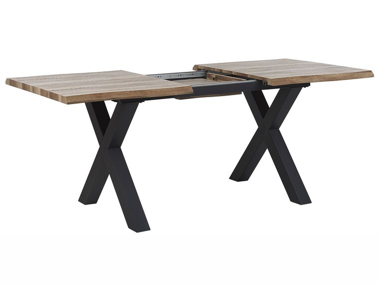 Duży Loftowy Stół do jadalni o rozkładanym blacie o wymiarach 140/180 x 90 cm