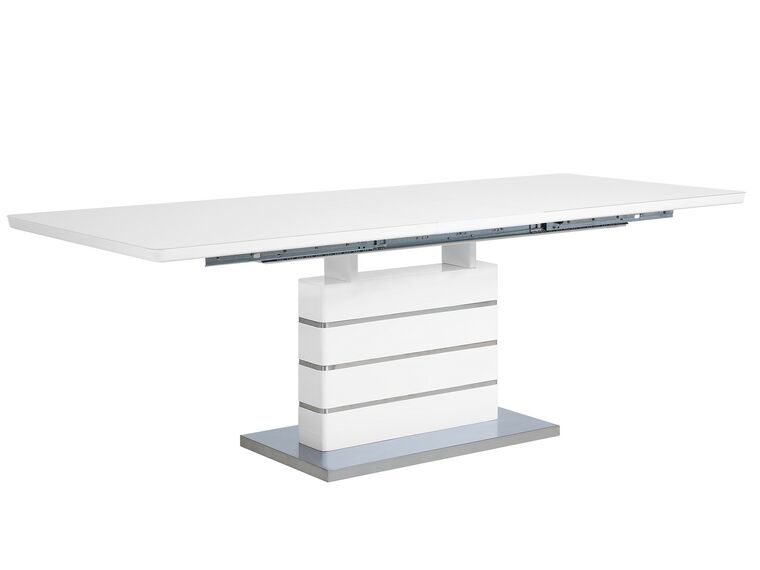 Nowoczesny Stół do Jadalni lub Salonu Rozkładany 90 x 180/220 x 78cm biały