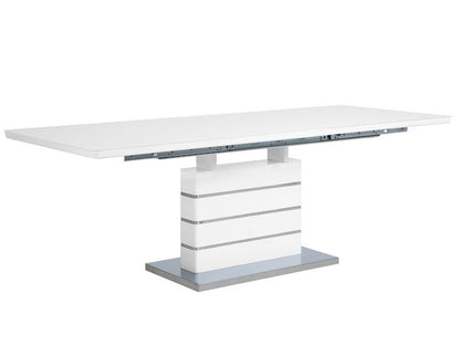 Nowoczesny Stół do Jadalni lub Salonu Rozkładany 90 x 180/220 x 78cm biały